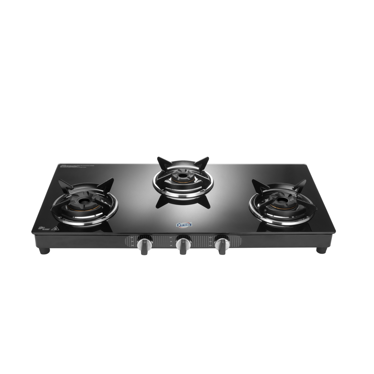 3 burner glass stove sale